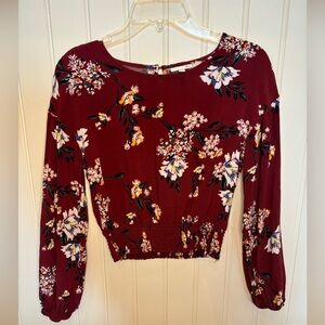 SO Longsleeve Floral Blouse XS